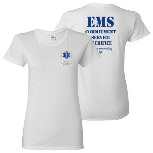 National EMS Memorial Ladies Tee - White